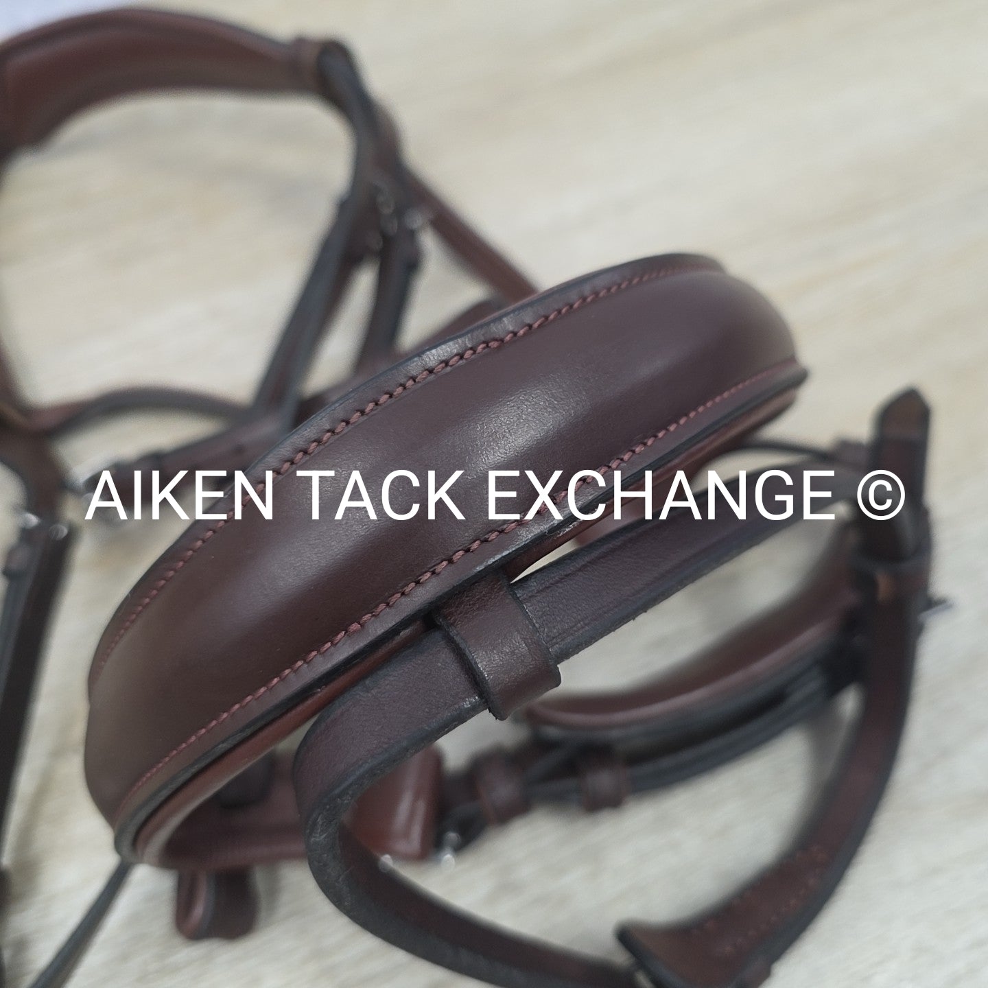 Montar Fair Bridle with Removable Flash, No Reins, Brown, Size Full