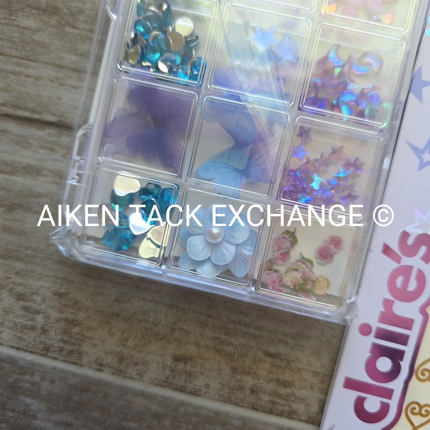 Claire's Body Art Sets - 1 Gem & Glitter Set, 1 Large Gem Set w/ Case