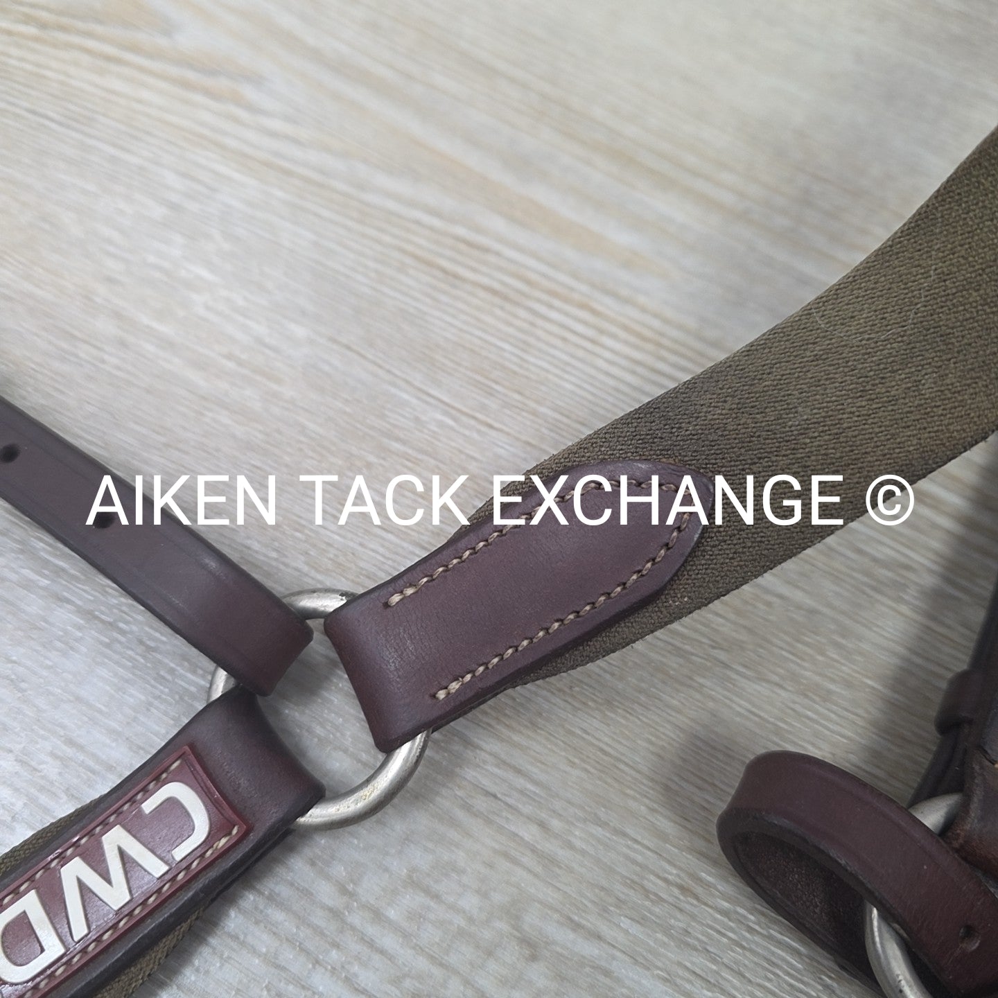 CWD Bridge Breastplate with Wide Elastic, Brown, Size Full (3)