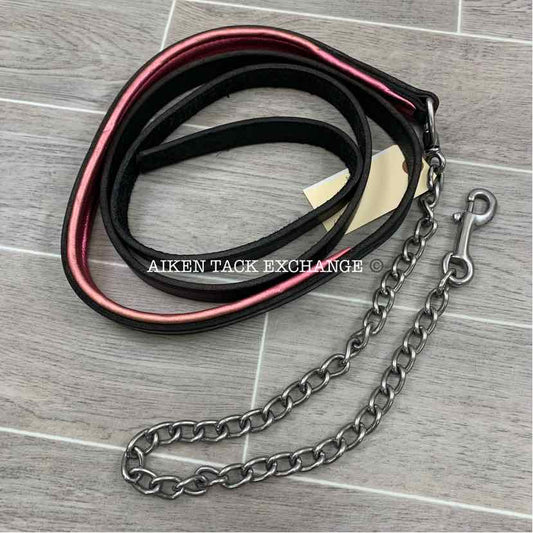 Perri's Padded Leather Lead with Chain