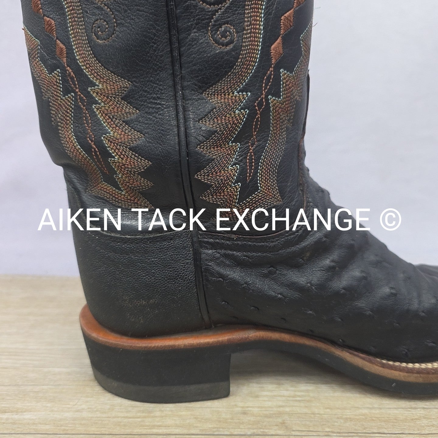 Lucchese Ostrich Boots, Size 6.5