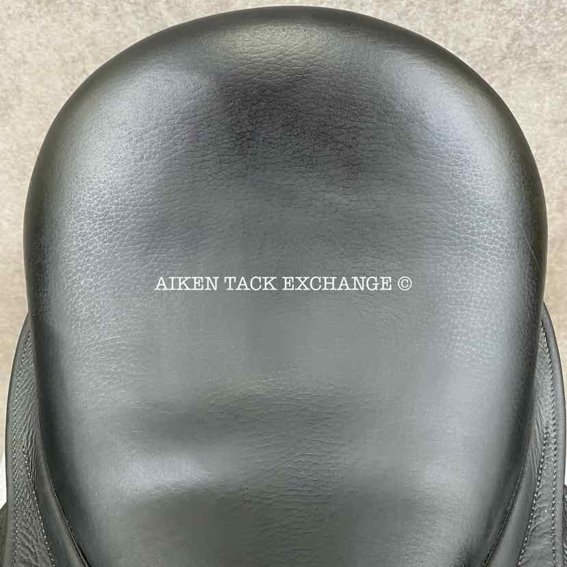 2009 County Perfection Dressage Saddle, 17" Seat, Forward Flap, Medium Tree, Wool Flocked Panels