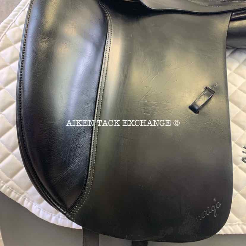 **SOLD** 2003 Amerigo Cervia Dressage Saddle, 17.5" Seat, Wide Tree, Wool Flocked Panels
