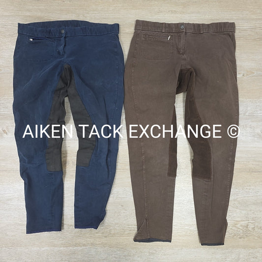 BARGAIN BUNDLE: 2 Pair Trainer's Choice Full Seat Breeches, Size 26 L