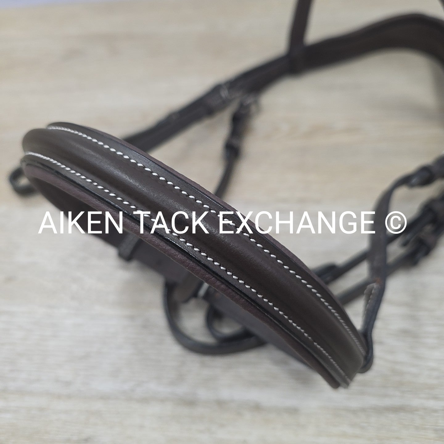 HDR Pro Mono Crown Padded Bridle with Rubber Reins, Havana, Size Cob