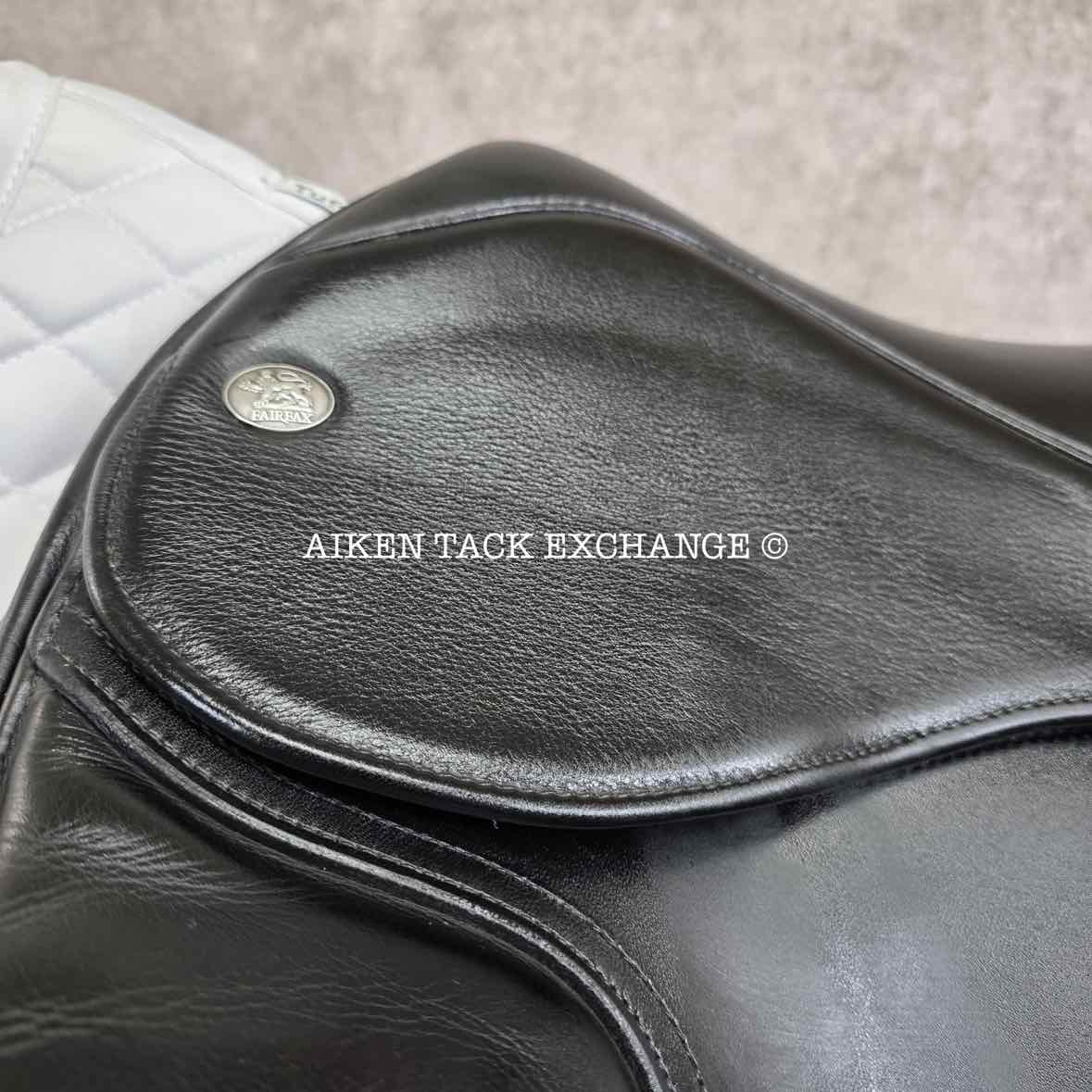 **SOLD** 2019 Fairfax Classic Cupped Flap Dressage Saddle, 17" Seat, Adjustable Tree - Changeable Gullet, Wool Flocked Panels
