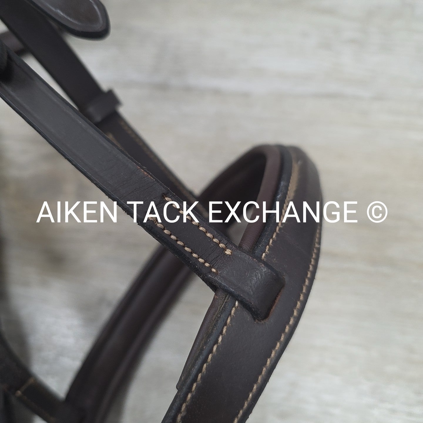 Monocrown Fancy Stitched Bridle, No Reins, Brown, Size Full