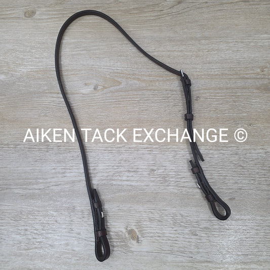 Leather Bradoon Hander, Hook Studs, Brown, Size Cob