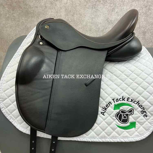 2015 Trilogy Amadeo Elite Dressage Saddle, 17" Seat, Short Flap, Medium Wide Tree, Wool Flocked Panels