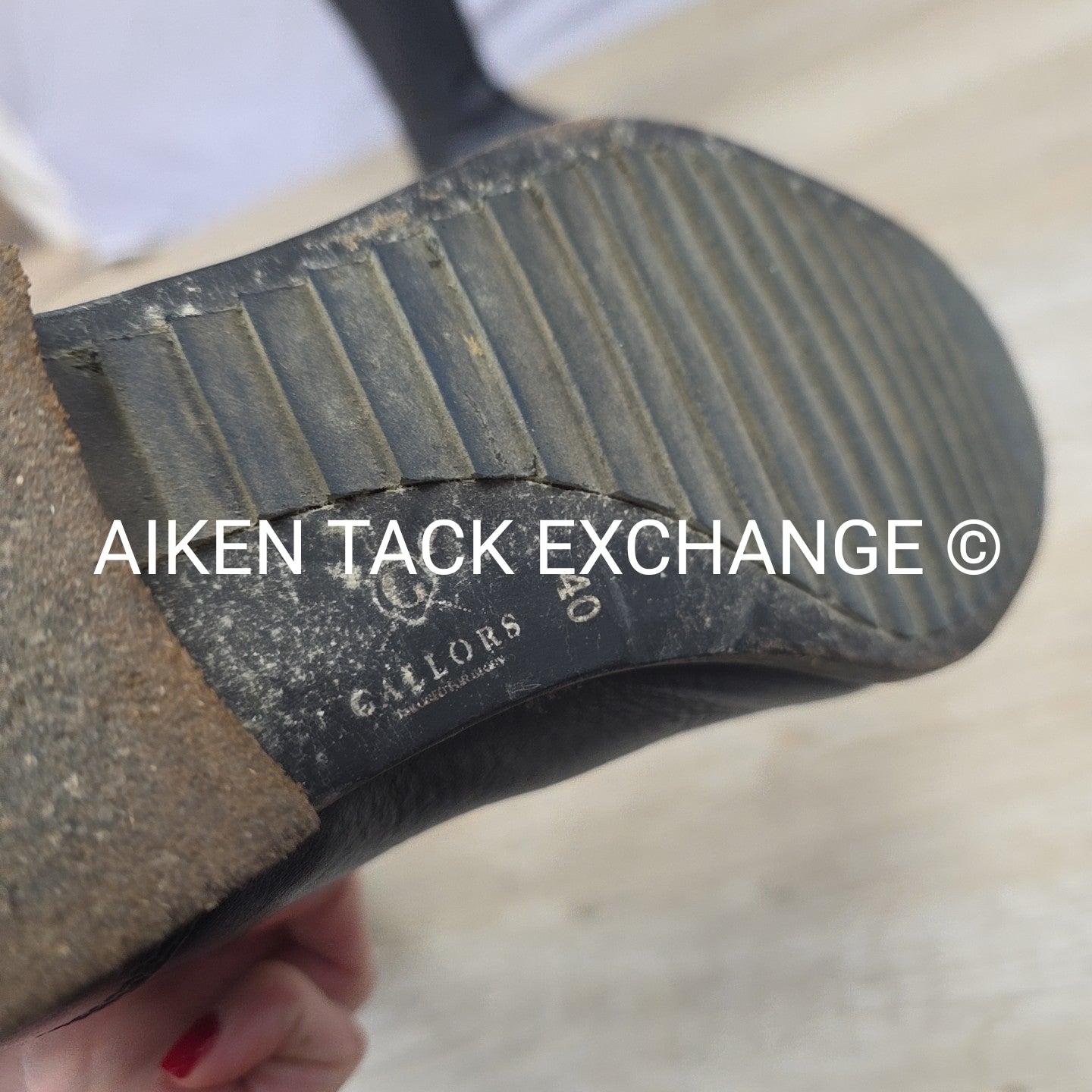 Gallors Premium Laurel Zip Polo Style Boots, Size 40 49.5 Height 39 Width