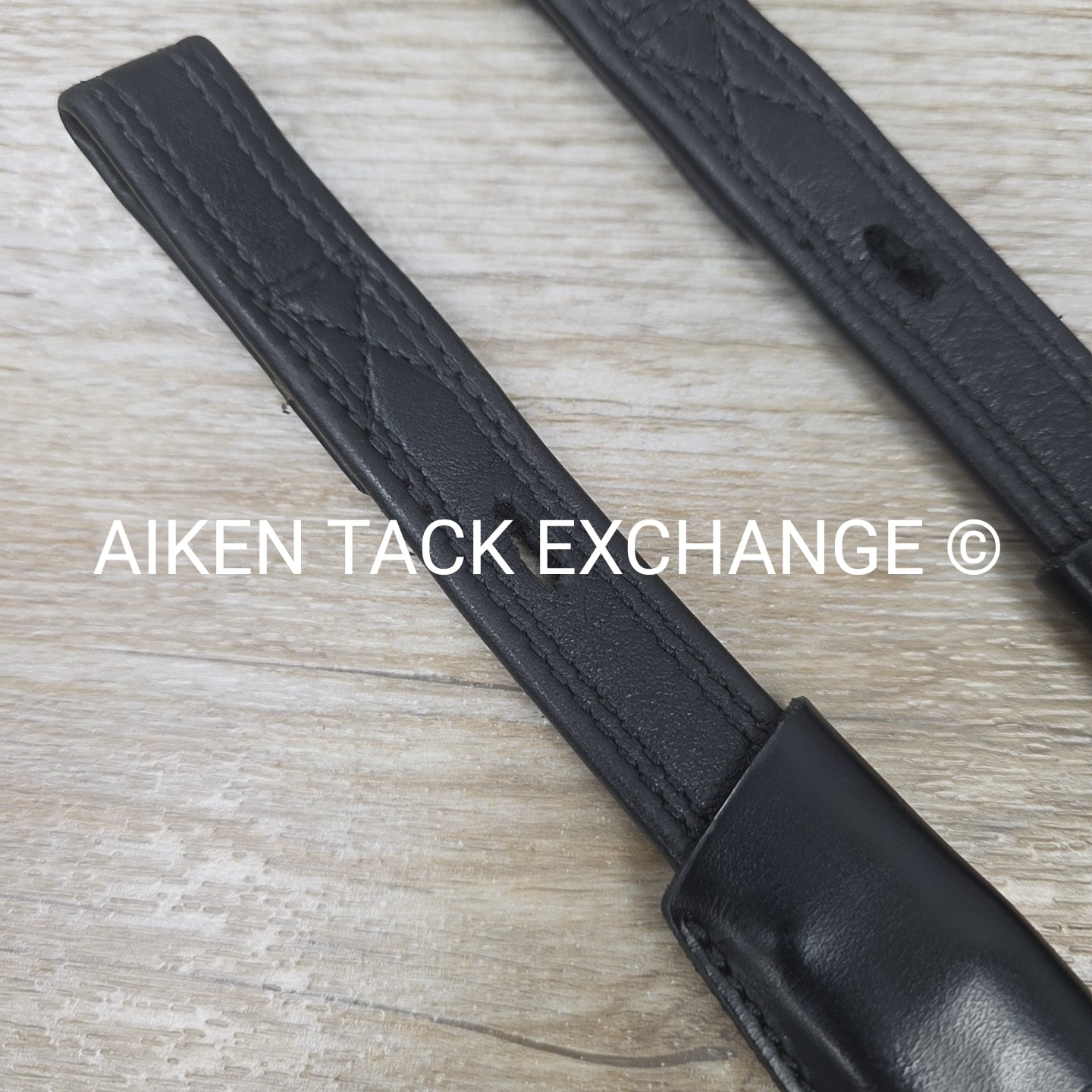 Prestige Single Strap Stirrup Leathers, Black, Size Medium