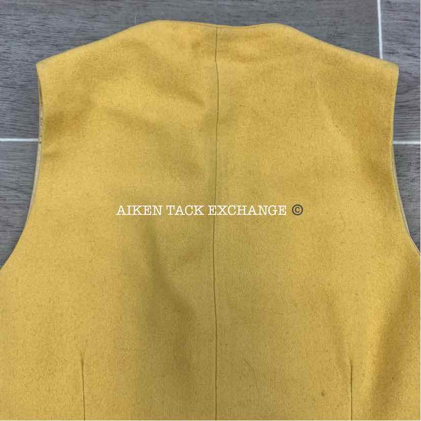 Belvoir Canary Vest for Foxhunting, Missing 1 Button, Size Unknown