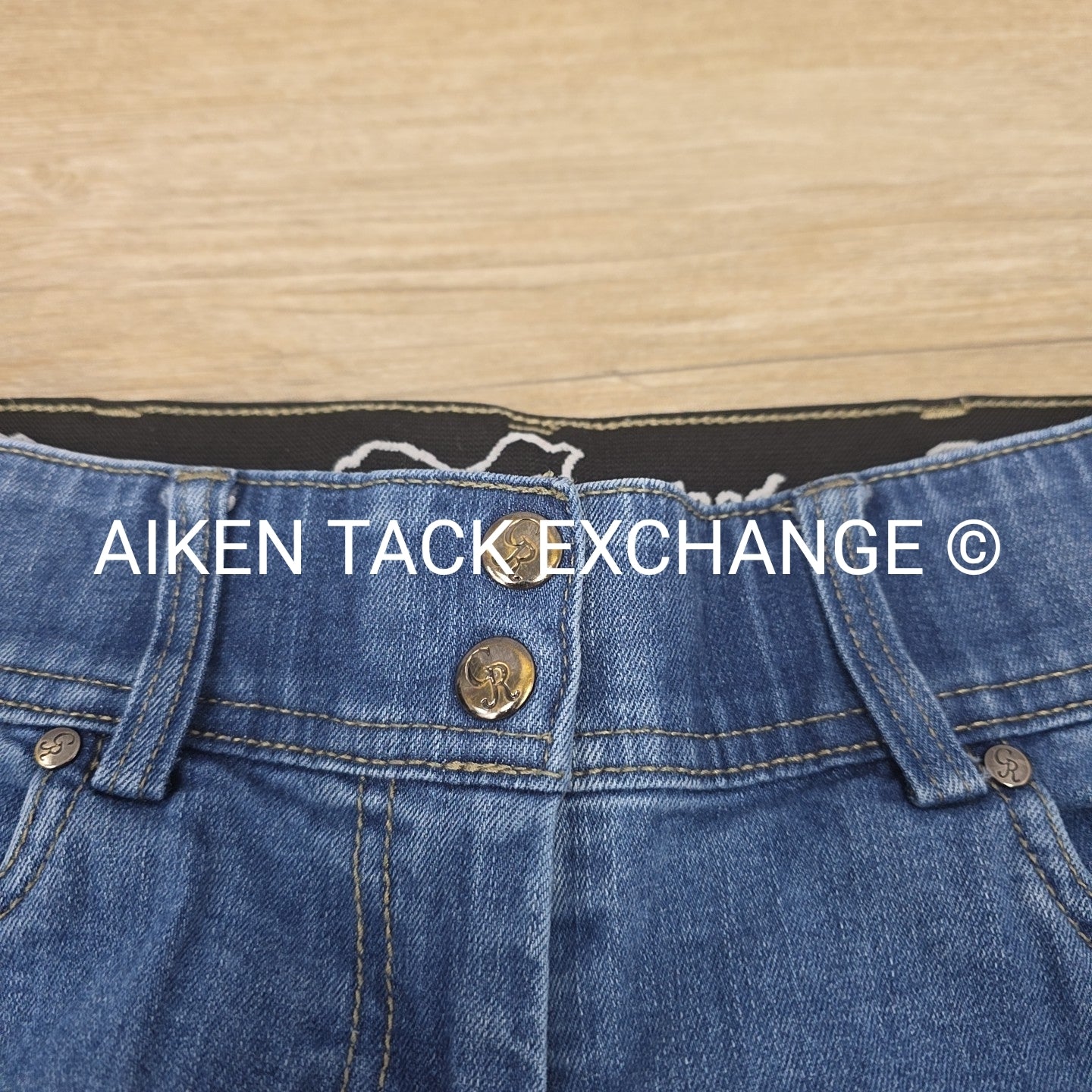 Goode Rider Denim Full Seat Breeches, Size 28