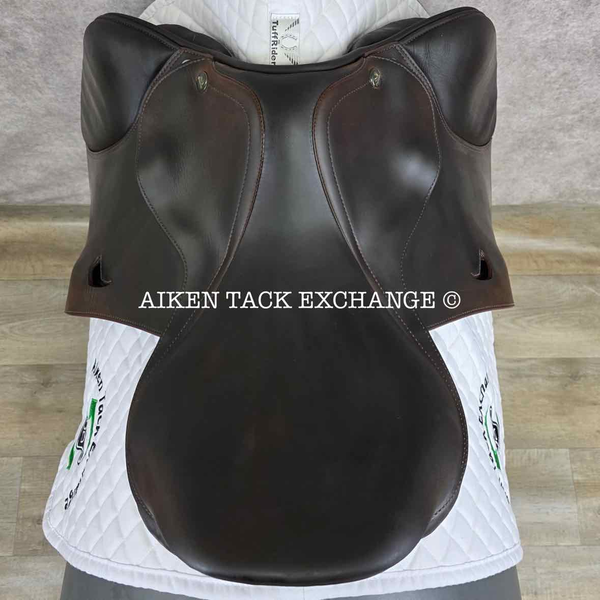 **SOLD** 2012 Prestige Boston Close Contact Jump Saddle, 17" Seat, 33 Tree - Medium, Wool Flocked Panels