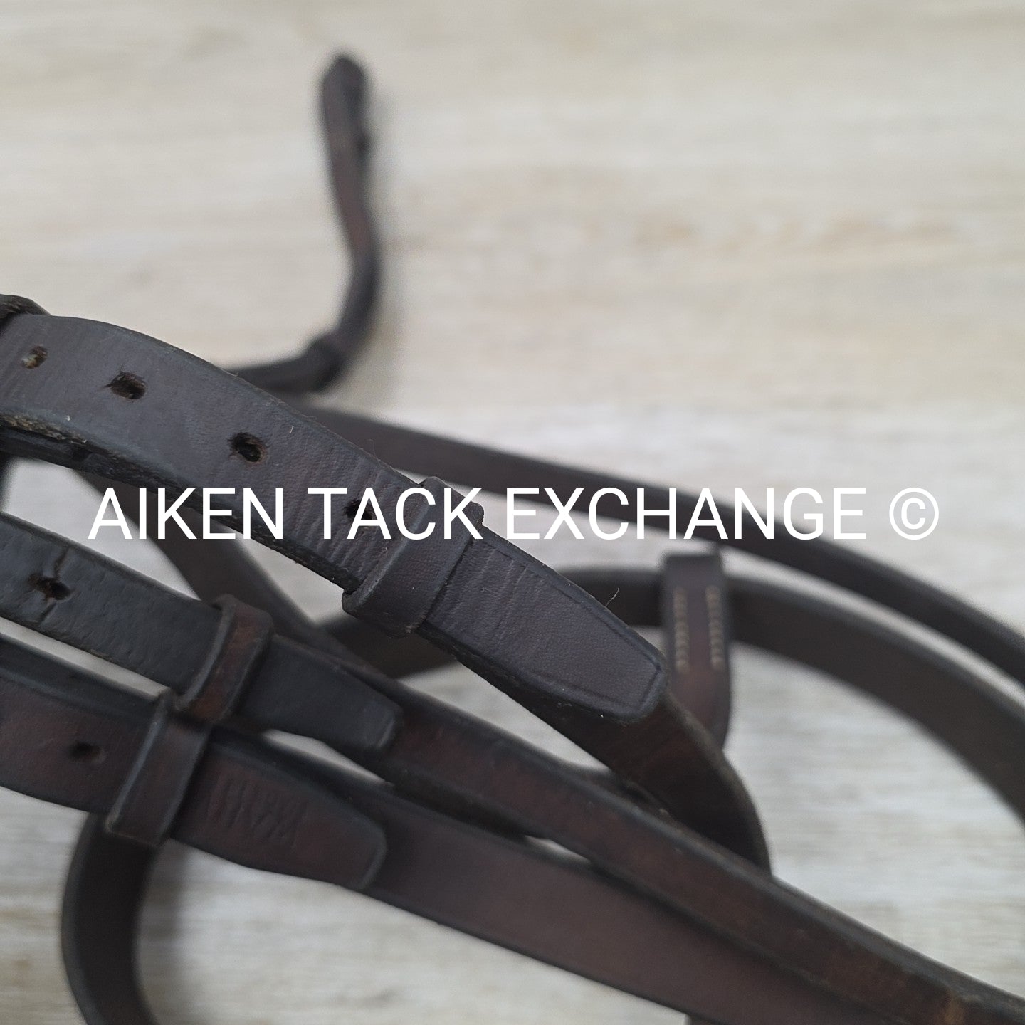 Warwick Flat Hunt Bridle, No Reins, Brown, Size Full