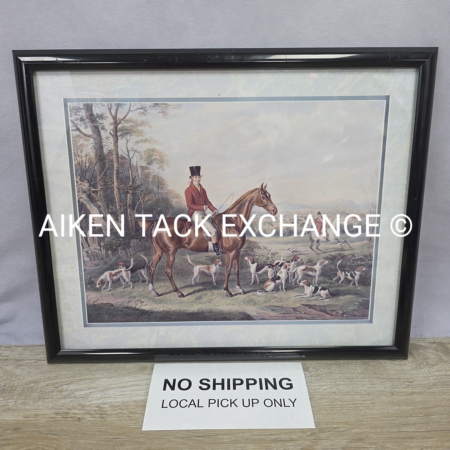 Gathering The Dogs & Begin The Hunt by William Webb, Framed 21" x 17"