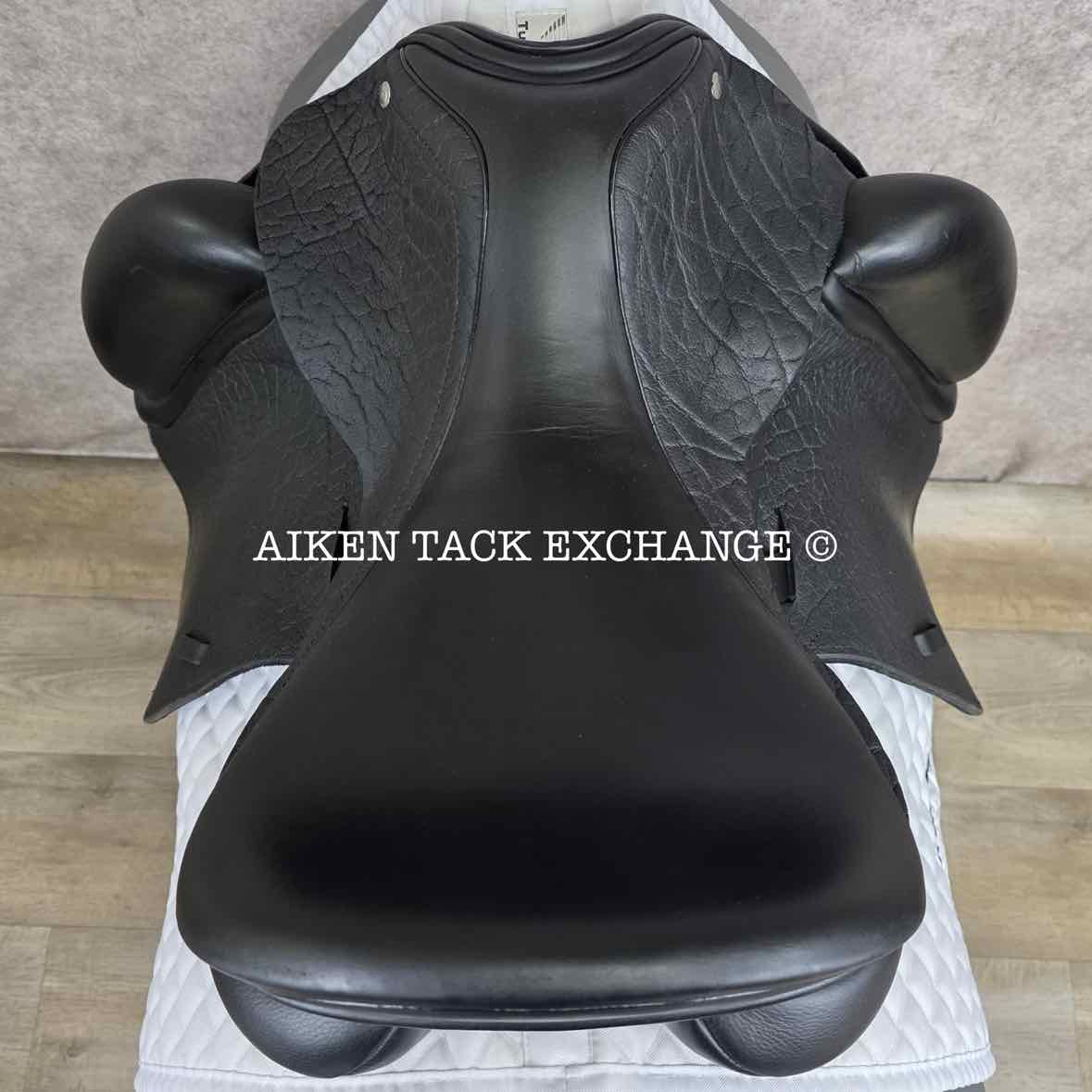 2017 Custom Saddlery Advantage Monoflap Dressage Saddle, 18" Seat, Adjustable Tree, Wool Flocked Panels