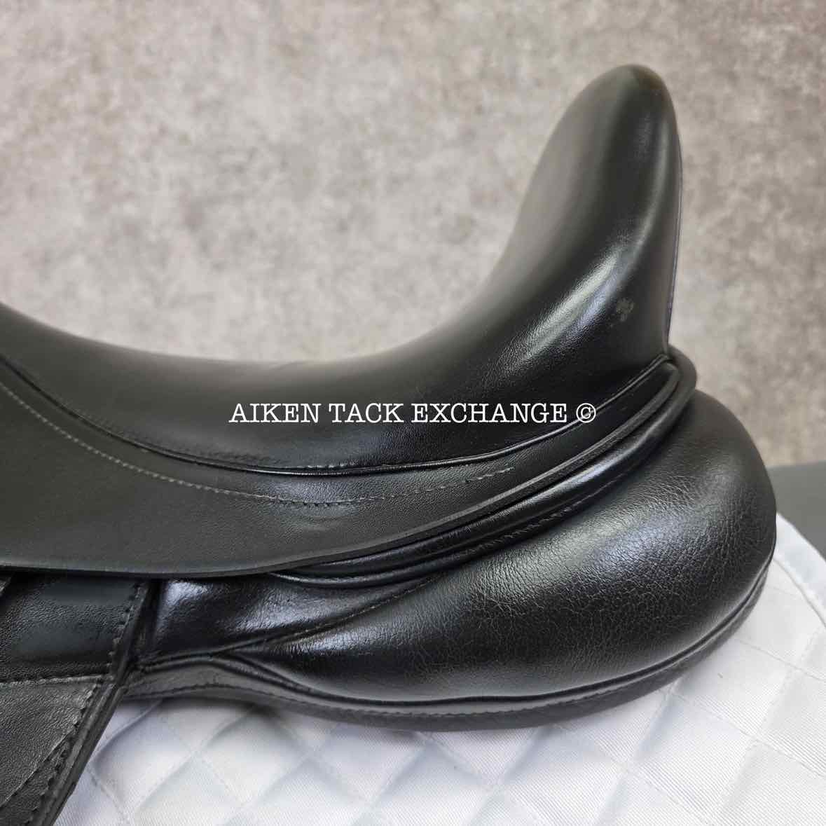 2015 Custom Saddlery Wolfgang Matrix Monoflap Dressage Saddle, 17.5" Seat, Adjustable Tree, Wool Flocked Hybrid Panels