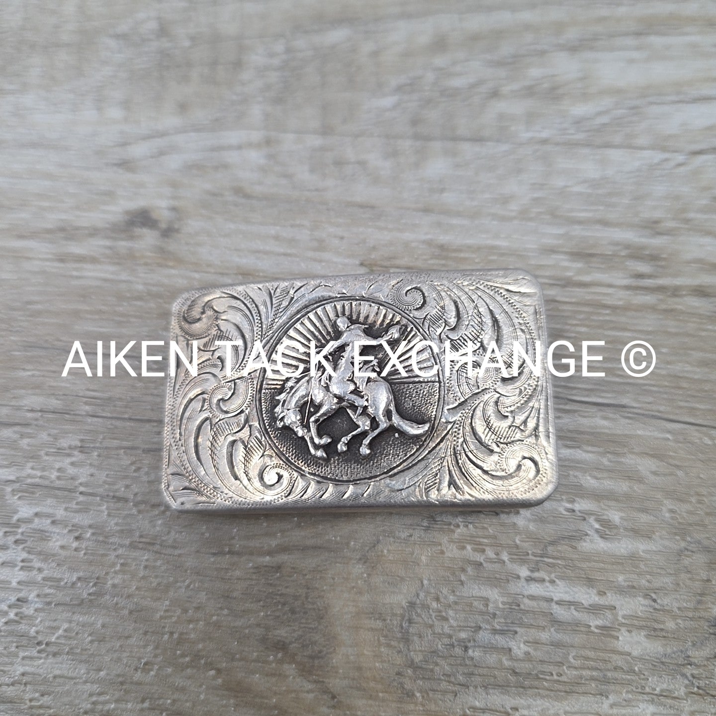 Sterling Silver Horse Belt Buckle
