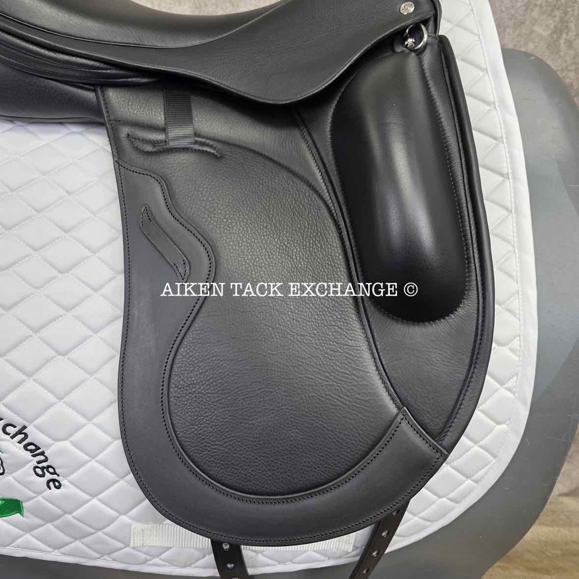 2024 Envy by Custom Saddlery Motion Monoflap Dressage Saddle, 18" Seat, Adjustable Tree, Wool Flocked Panels