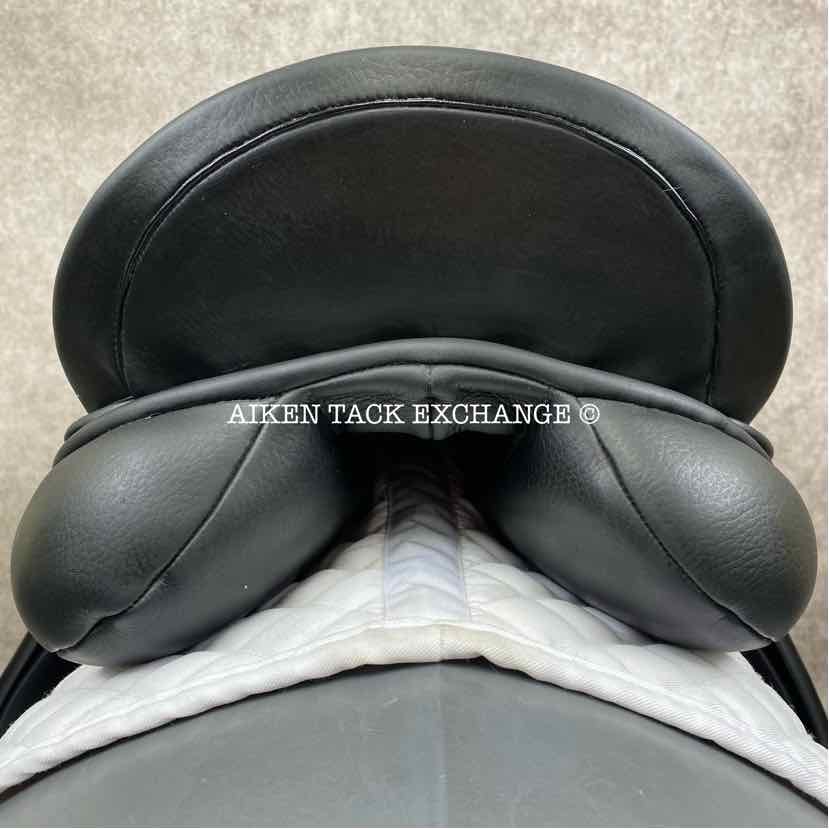2009 County Perfection Dressage Saddle, 17" Seat, Forward Flap, Medium Tree, Wool Flocked Panels