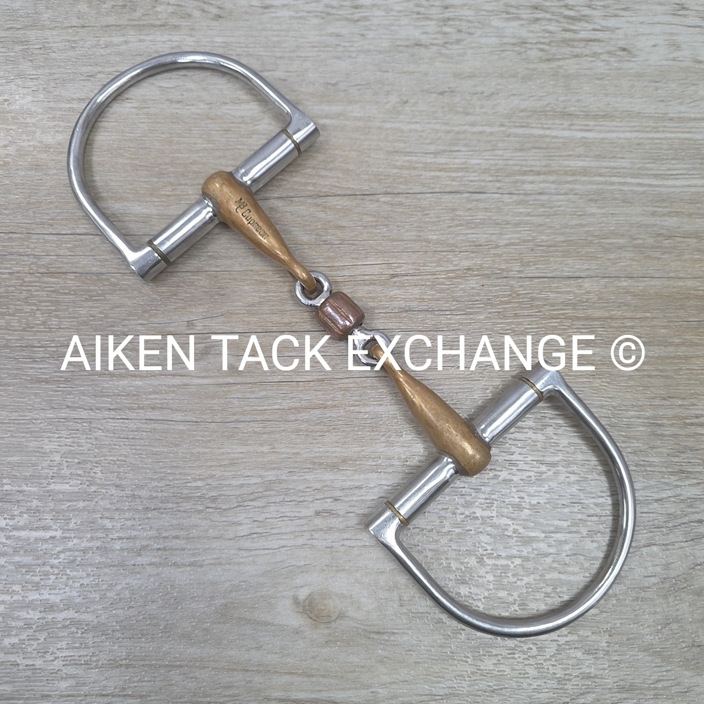 Mikmar Cupreon French Link Copper Roller D Ring Bit 5"