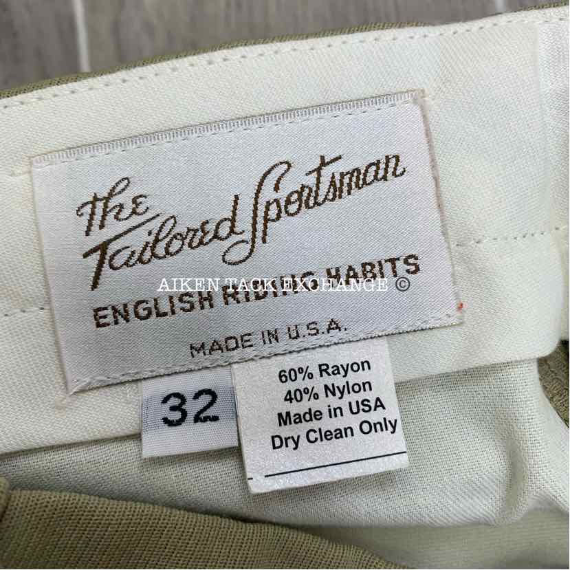 Tailored Sportsman "The Royal Hunter" Knee Patch Breeches, Size 32 R