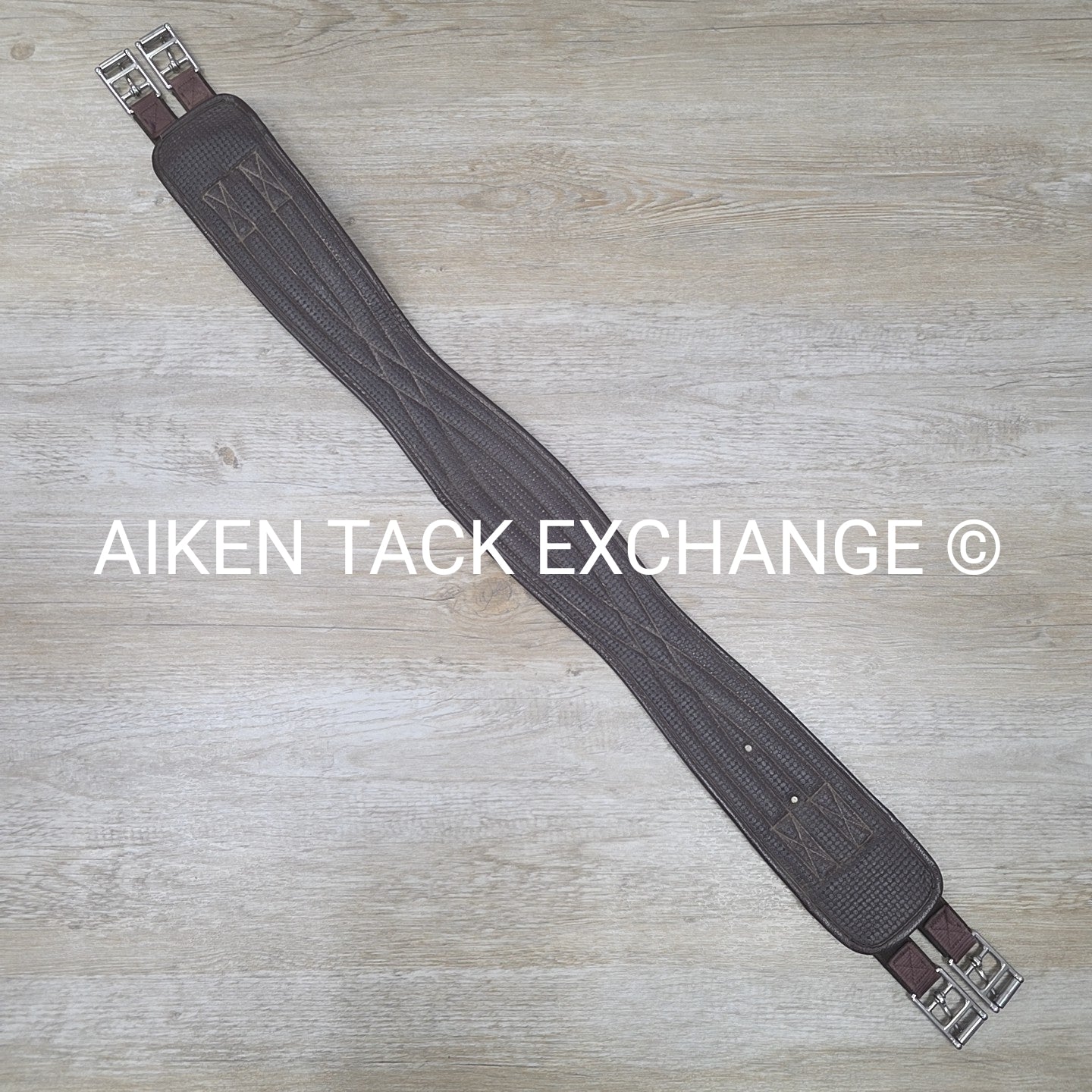 Chafeless Girth with Double Elastic, Brown, 44" (Has Nameplate)