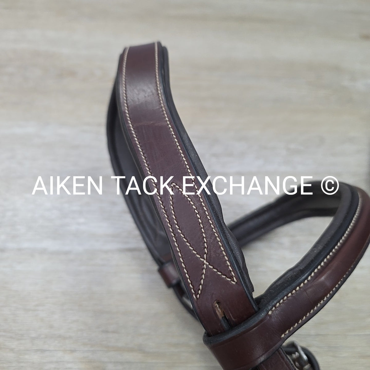 KL Select Hampton Fancy Stitched Bridle with Matching Laced Reins, Brown, Oversi