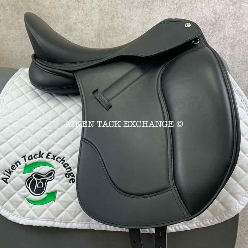 **SOLD** 2024 Collegiate Esteem Dressage Saddle, 17.5" Seat, Adjustable Tree - Changeable Gullet, Wool Flocked Panels
