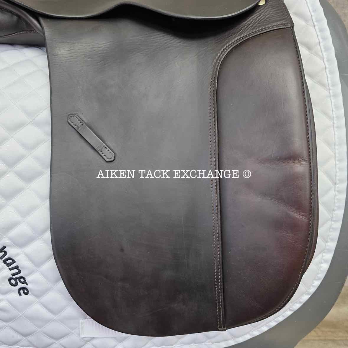 Max Hopfner Dressage Saddle, 18" Seat, Medium Tree, Wool Flocked Panels