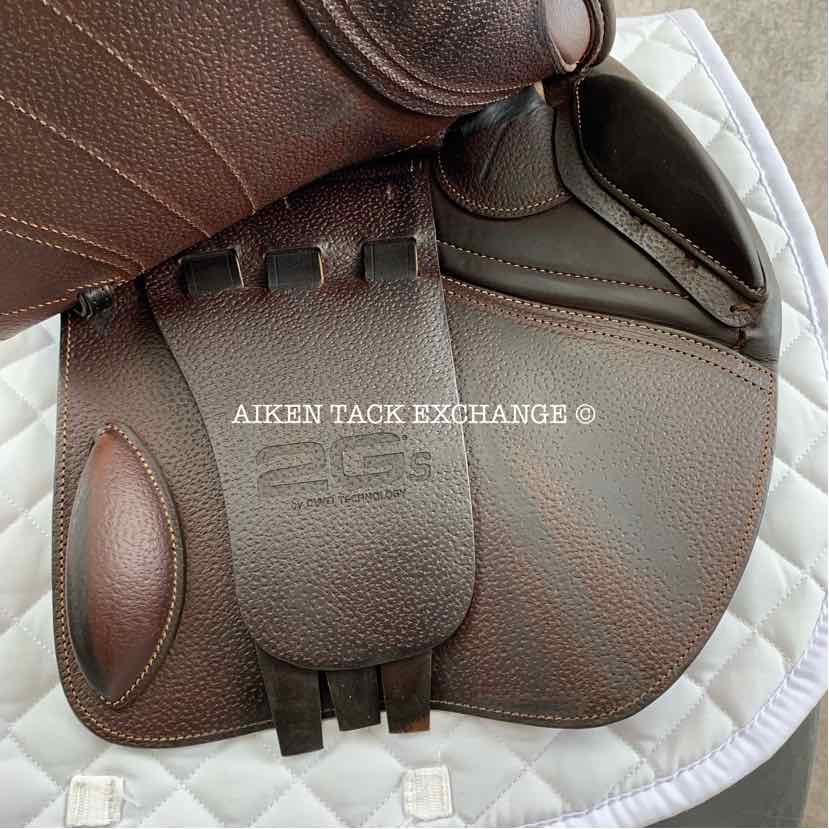 2023 CWD SE32 2GS Mademoiselle Close Contact Jump Saddle, 17.5" Seat - S2, 2L Flap, Dynamik Flex Tree - Medium, Foam Panels, Full Buffalo Leather