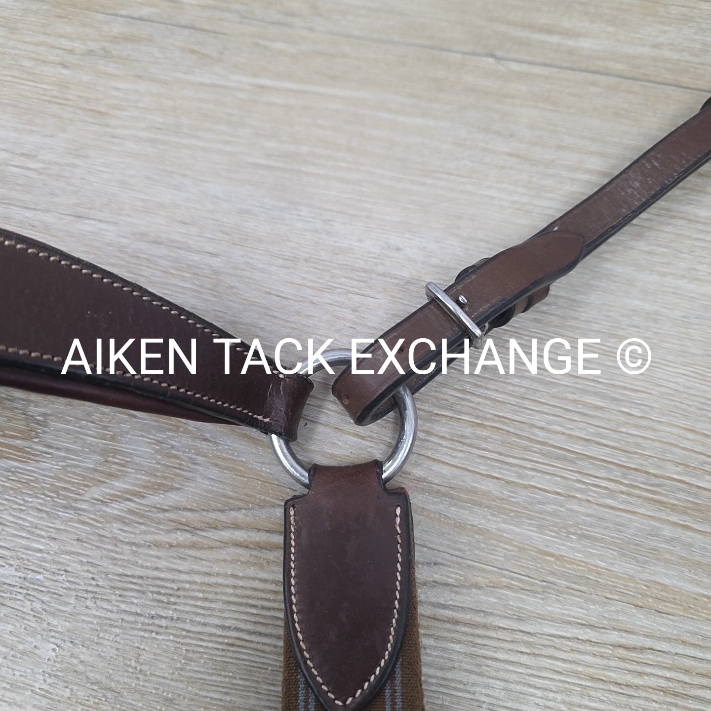 5 Point Elastic Breastplate, Brown, Size Cob