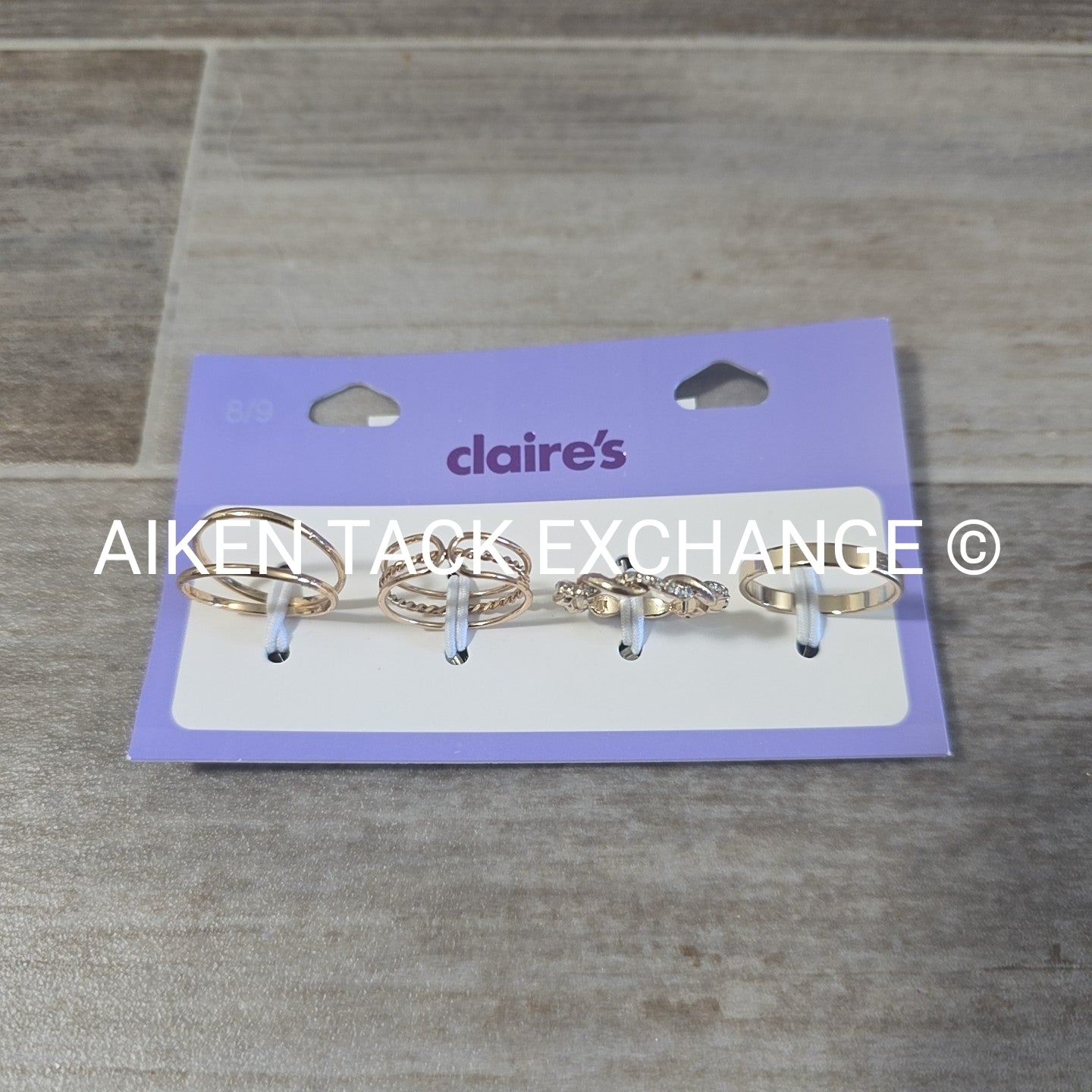 Claire's Ring Set (4) - Size 8/9