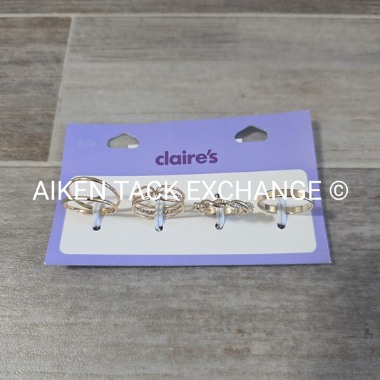 Claire's Ring Set (4) - Size 8/9