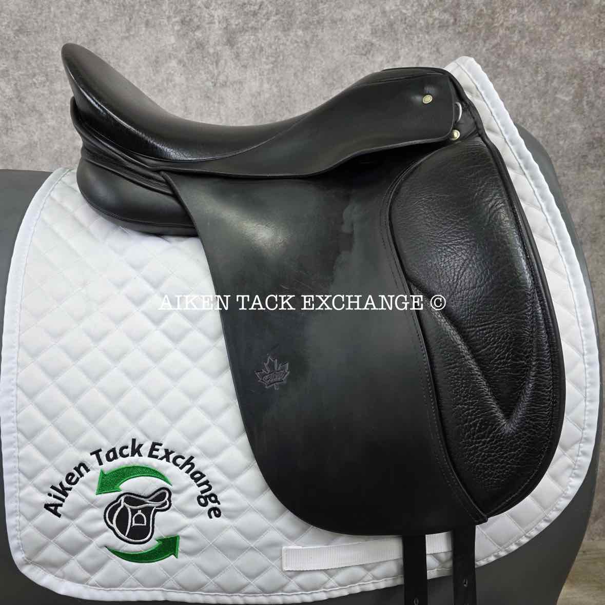 2000 Schleese CHB Dressage Saddle, 17.5" Seat, MW/W Tree, Wool Flocked Panels