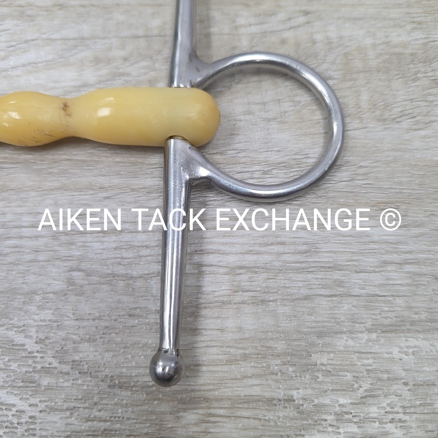 Happy Mouth Shaped Mullen Mouth Full Cheek Bit 5" (Has Chew Marks)