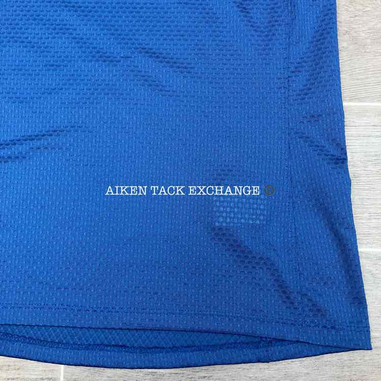 Dover Saddlery Quarter Zip Short Sleeve Shirt, Blue, Size XS