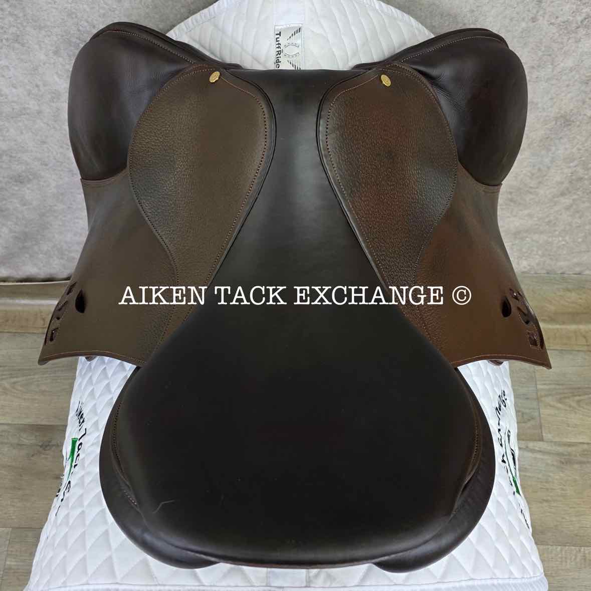 **SOLD** 2014 Bruno Delgrange Virtuose Jump Saddle, 17.5" Seat, 5X Flap, Medium Tree, Foam Panels