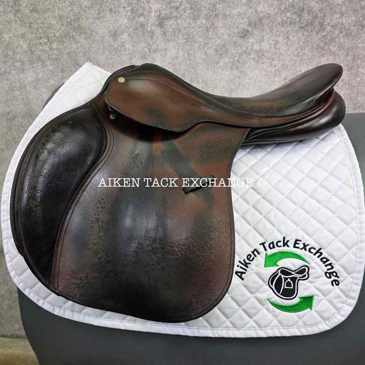 2005 County Conquest Jump Saddle, 18" Seat, Medium Tree, Wool Flocked Panels
