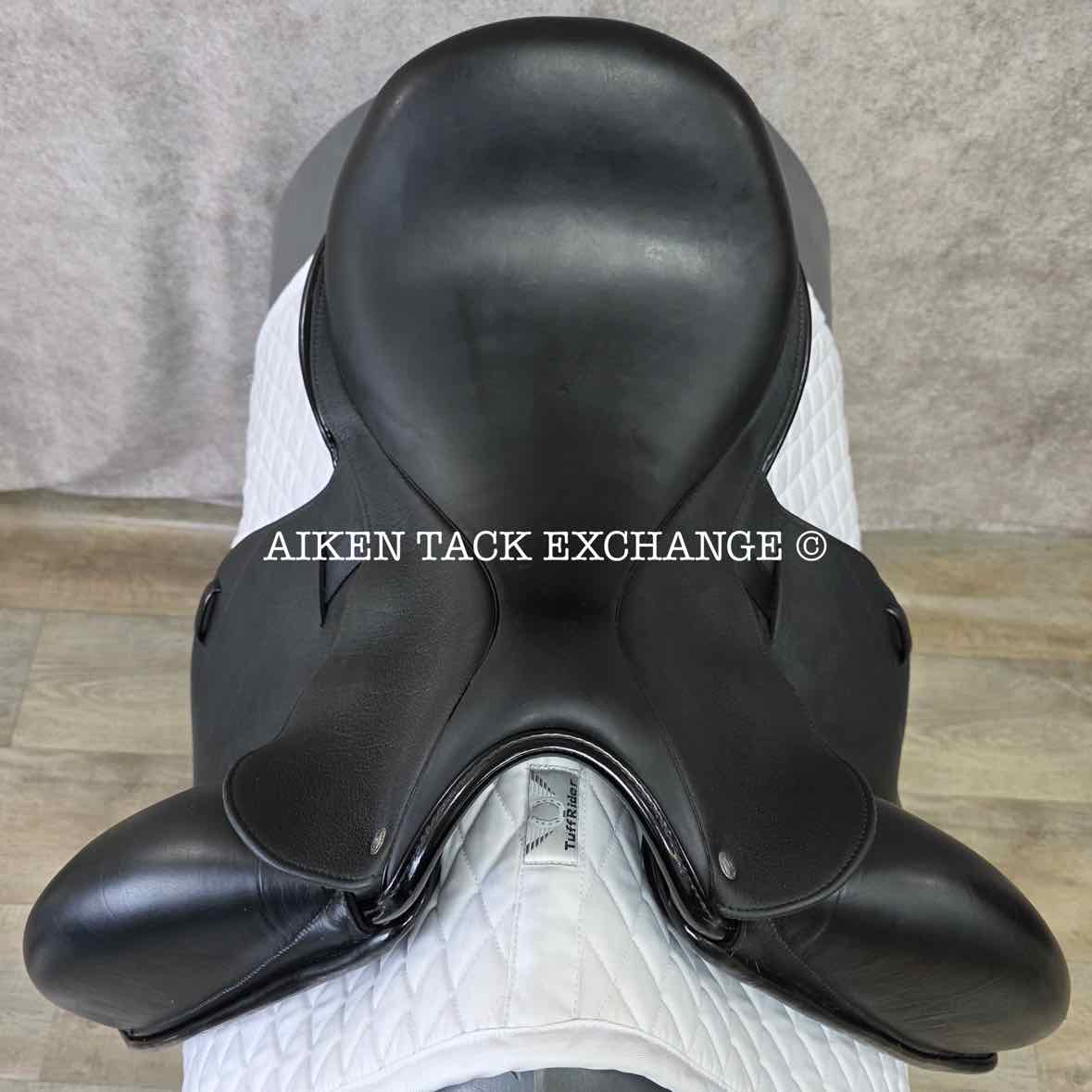 2017 Custom Saddlery Icon Flight Monoflap Dressage Saddle, 17.5" Seat, Adjustable Tree, Wool Flocked Hybrid Panels