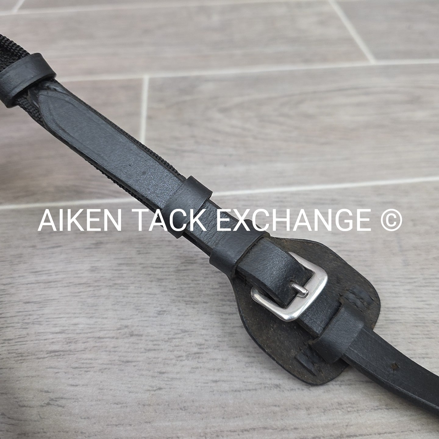 Correct Connect Aaron Vale Reins with 3 Padded Hand Grips, Black, Size Full