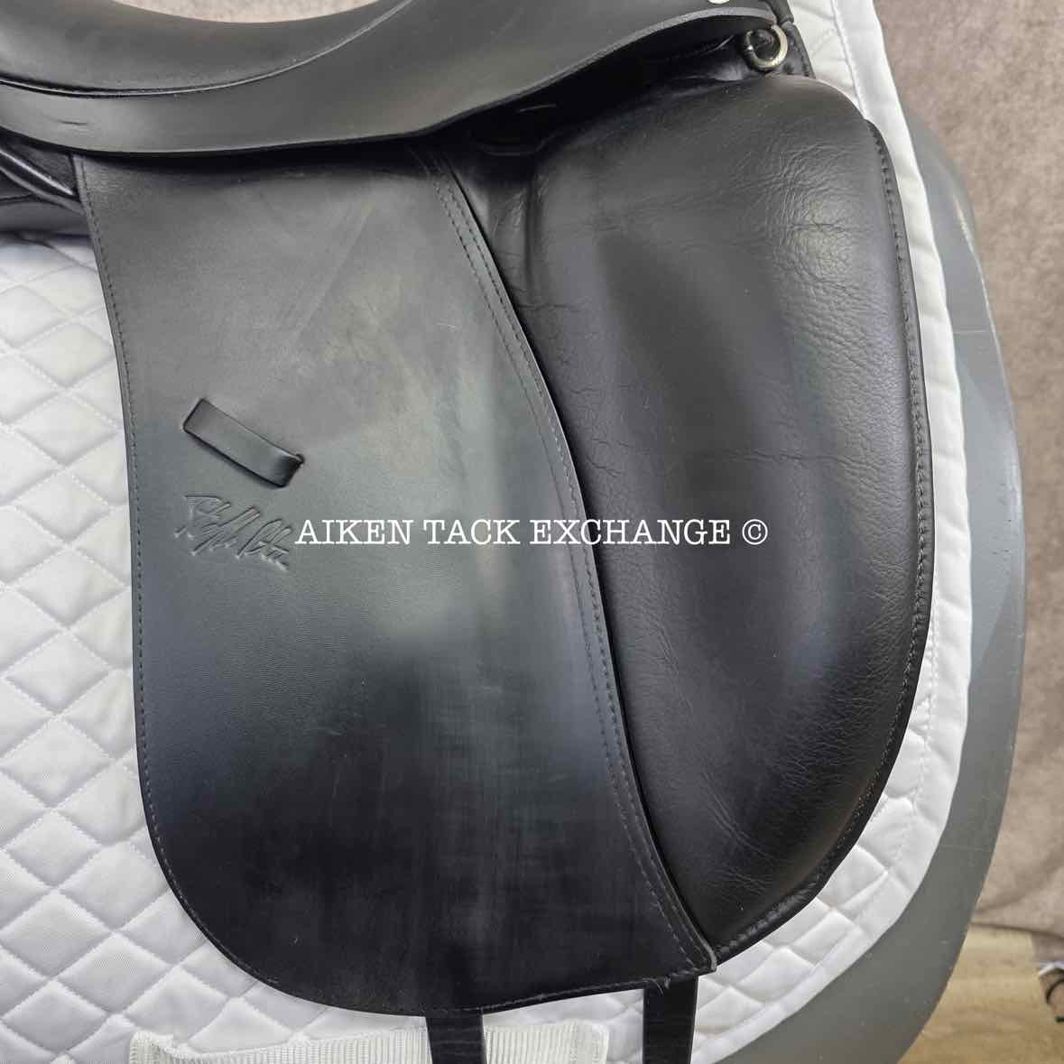 2015 Custom Saddlery Signature Steffen's Advantage Monoflap Dressage Saddle, 18" Seat, Adjustable Tree, Wool Flocked Panels