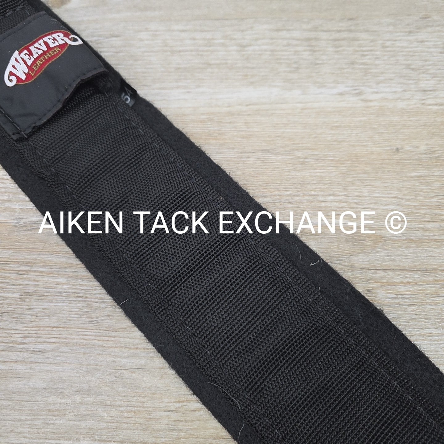 Weaver Leather Felt Lined Draft Cinch, Black, 54"