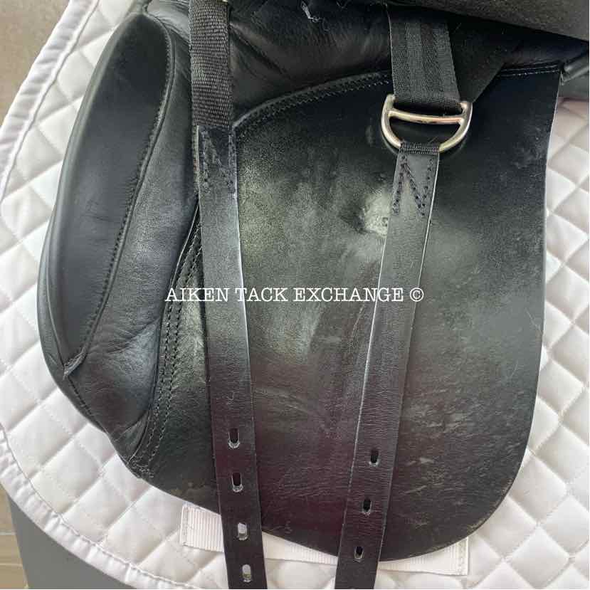 Mystic by Smith-Worthington Dressage Saddle, 17.5" Seat, Medium Tree, Wool Flocked Panels