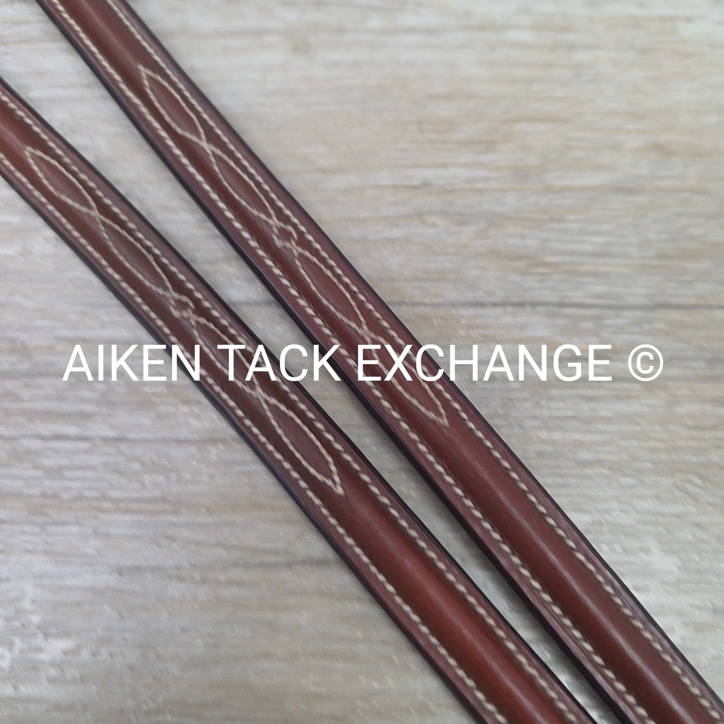 Fancy Stitched Round Raised Running Martingale Attachment, Brown
