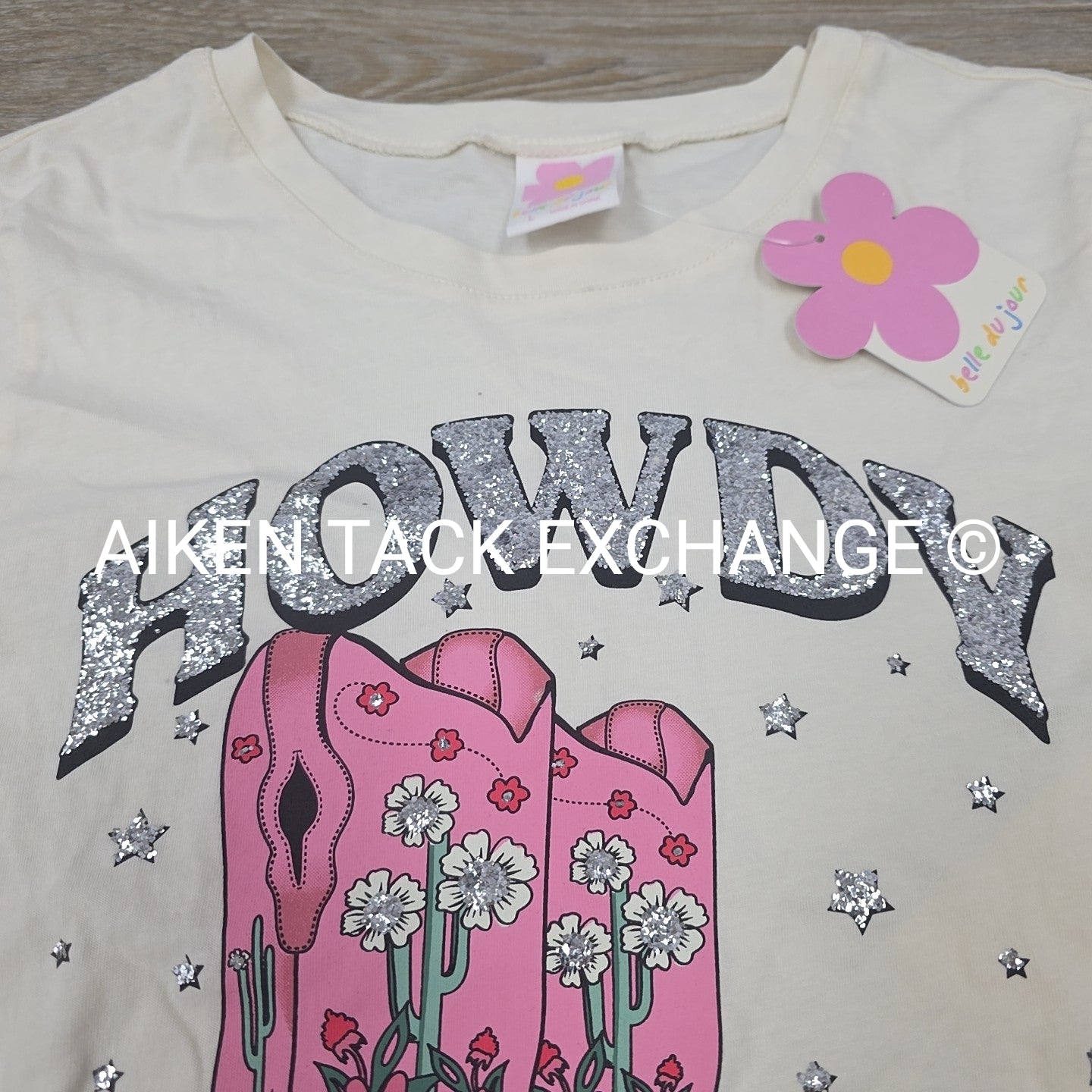Belle du Jour Short Sleeve Top, Size Large