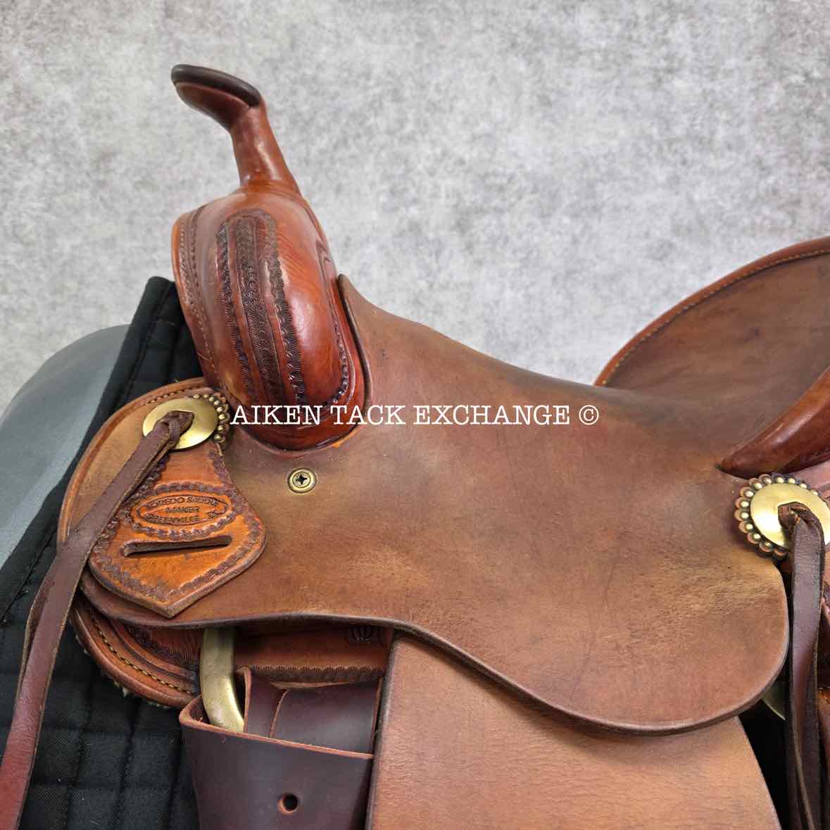 2008 Loredo Saddlery Western Saddle, 15" Seat, Wide Tree - Full QH Bars