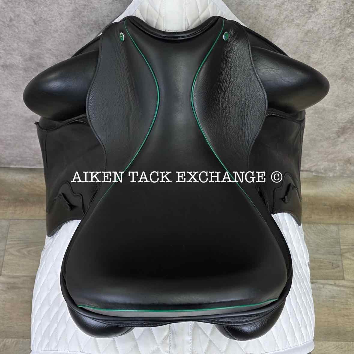 2023 Envy by Custom Saddlery Motion Monoflap Dressage Saddle, 17" Seat - Short Flap, Adjustable Tree, Wool Flocked Panels