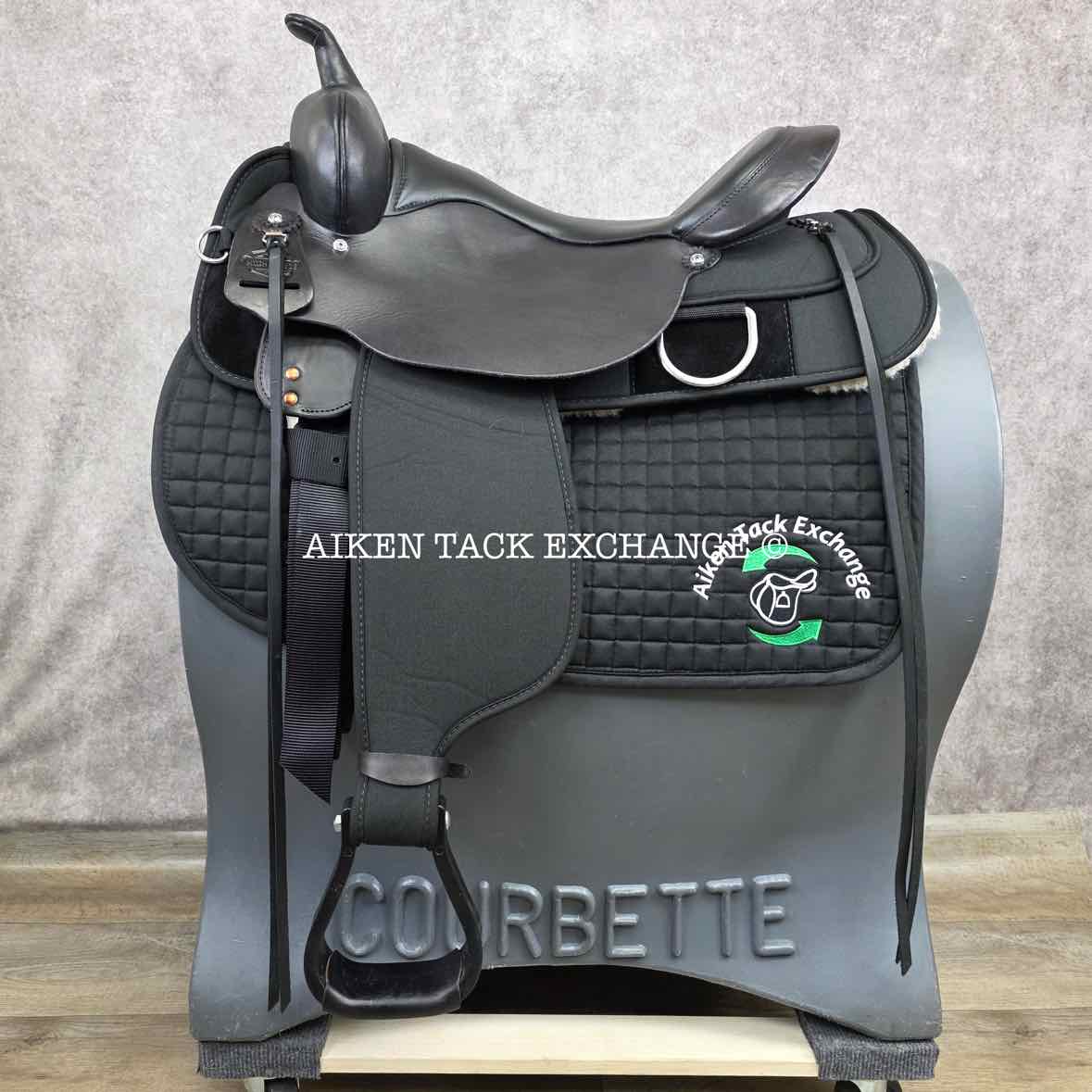 **SOLD** 2020 High Horse by Circle Y 6910 Lockhart Cordura Trail Western Saddle, 17" Seat, Regular Tree - Semi QH Bars